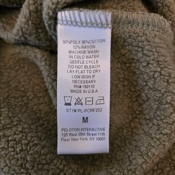 Peloton Women's Funnel Neck Pullover Olive Green Size M - Picture 9 of 10